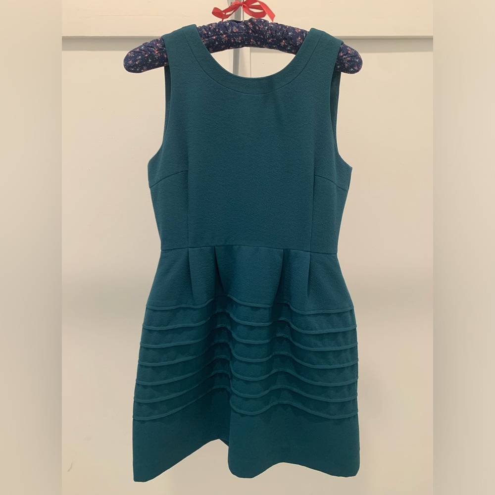 Madewell Midnight Green Sleeveless Dress